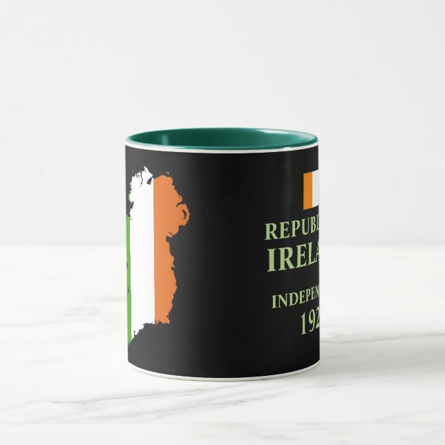 Ireland Flag Map Mug (Center)