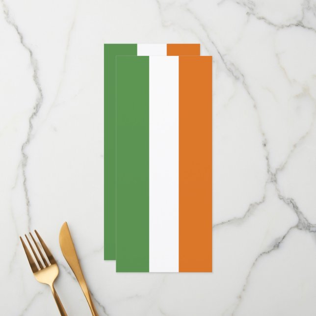 Ireland flag menu (Front/Back In Situ)