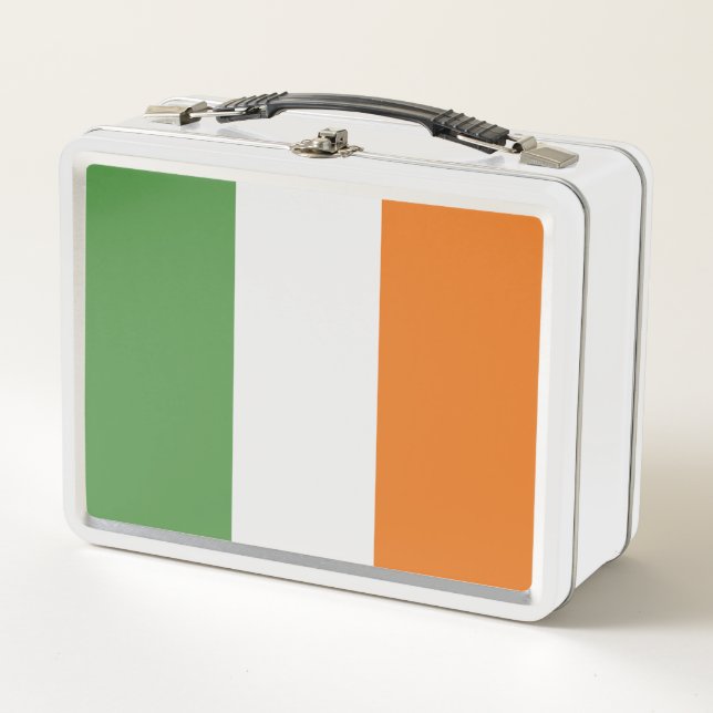 Ireland flag metal lunch box (Front)