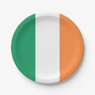 Ireland Flag Paper Plate