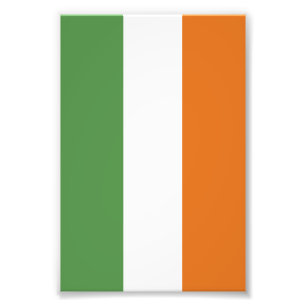 Ireland flag photo print