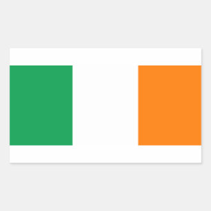 IRELAND FLAG RECTANGULAR STICKER