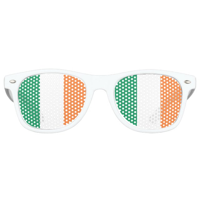 Ireland Flag Retro Sunglasses (Front)