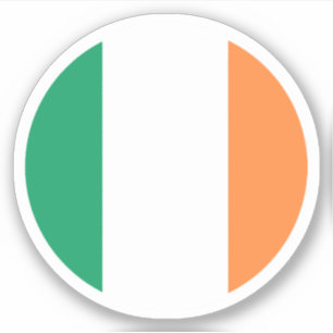 Ireland Flag Round Sticker