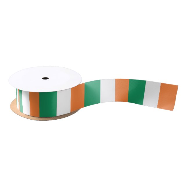 Ireland Flag Satin Ribbon (Spool)