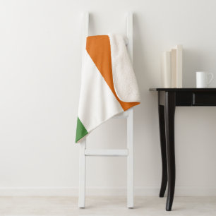 Ireland flag sherpa blanket