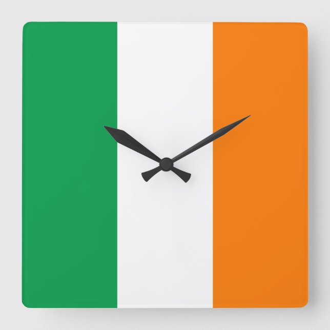 Ireland Flag Square Wall Clock (Front)