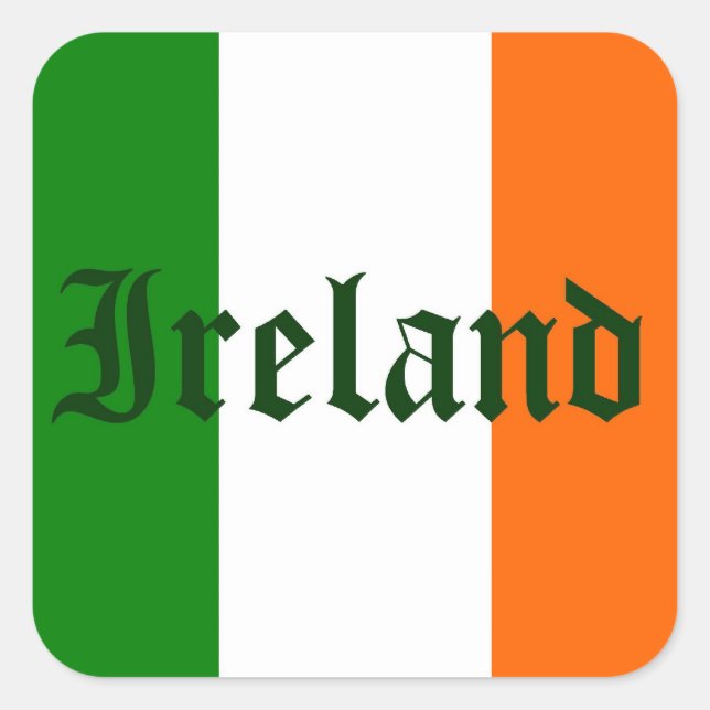 Ireland Flag Sticker (Front)