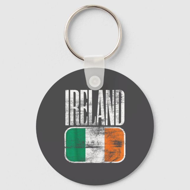 Ireland Flag Suprt  Key Ring (Front)