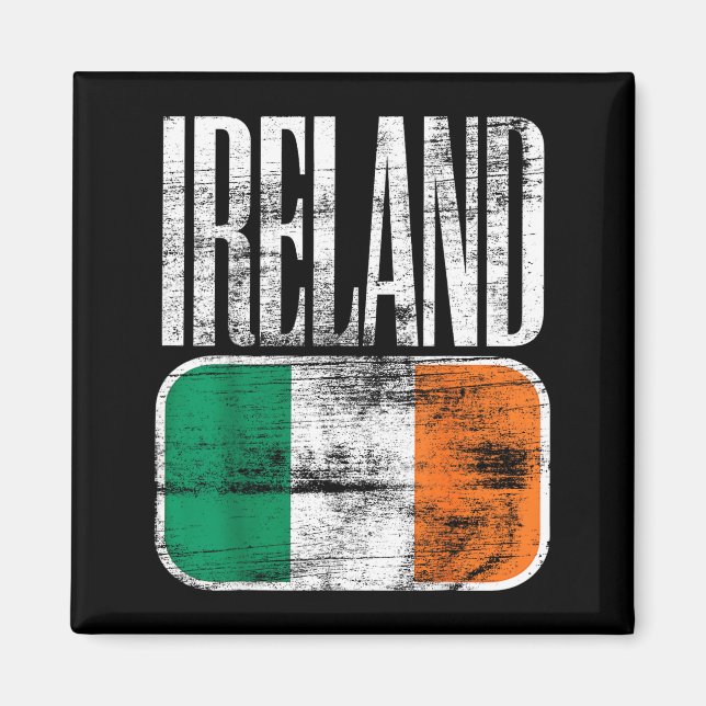 Ireland Flag Suprt  Magnet (Front)