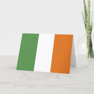 Ireland flag thank you card