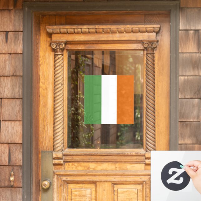 Ireland flag window cling (Home Door)