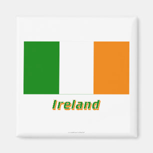 Ireland Flag with Name Magnet