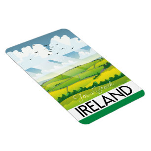 Ireland for a break travel postcard magnet