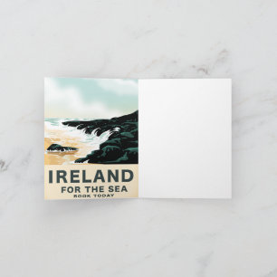 Ireland "For the Sea" Nautical travel poster Note Card