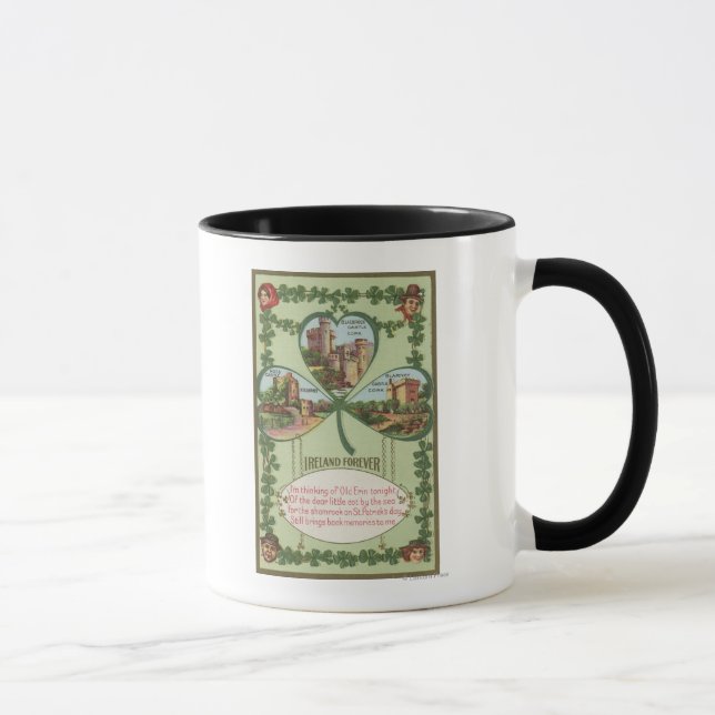 Ireland Forever - Cork and Killarney Castles Mug (Right)