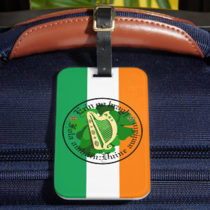 Ireland forever/Erin go bragh/1 blood/people/harp Luggage Tag