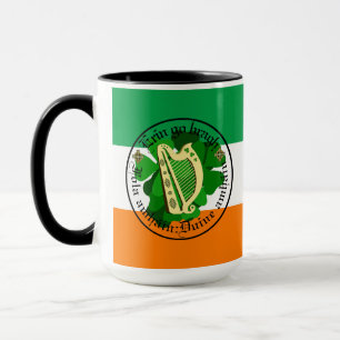 Ireland forever/Erin go bragh/1 blood/people/harp Mug