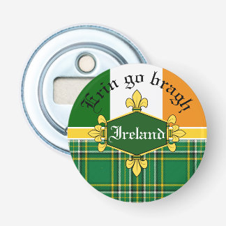 Ireland forever/Erin go bragh/Irish flag/tartan Bottle Opener