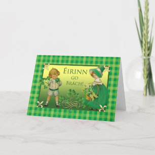 Ireland Forever St. Patrick's Day in Irish Gaelic Card