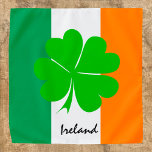 Ireland & four leaf clover, Irish flag /sport fans Bandana<br><div class="desc">BANDANAS: Ireland & Dublin - love my country and Irish flag & four leaf clover travel patriots /sports fans</div>