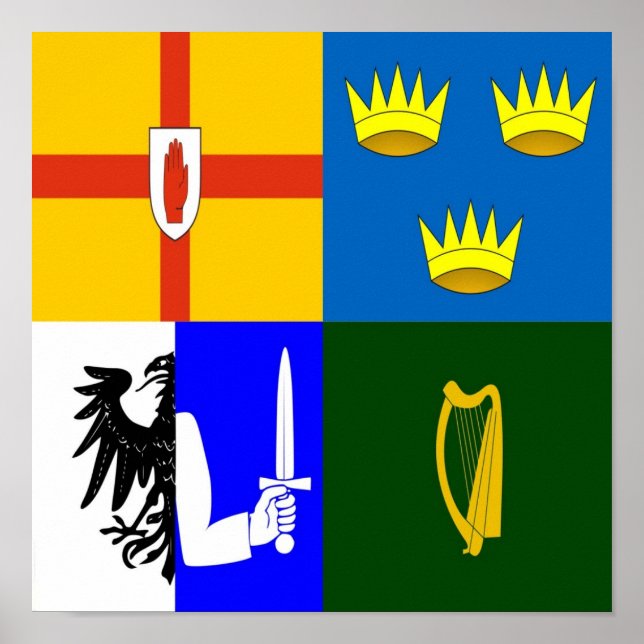 Ireland Four provinces Poster (Front)
