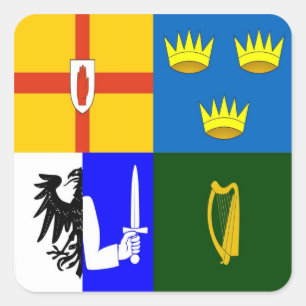 Ireland Four provinces Square Sticker