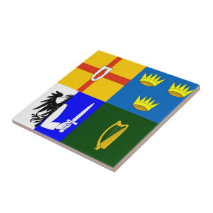 Ireland Four provinces Tile