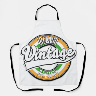 ireland Galway vintage logo Apron