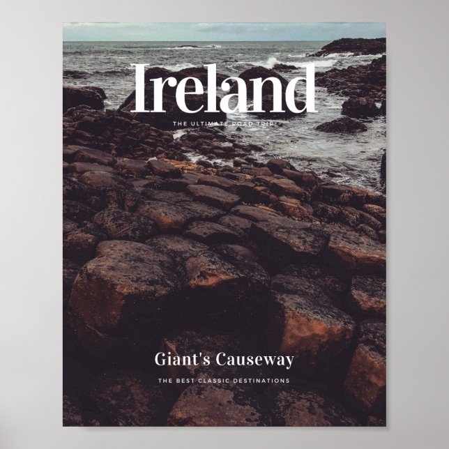 Ireland Giant Causeway - Beautiful Cliff Poster (Front)