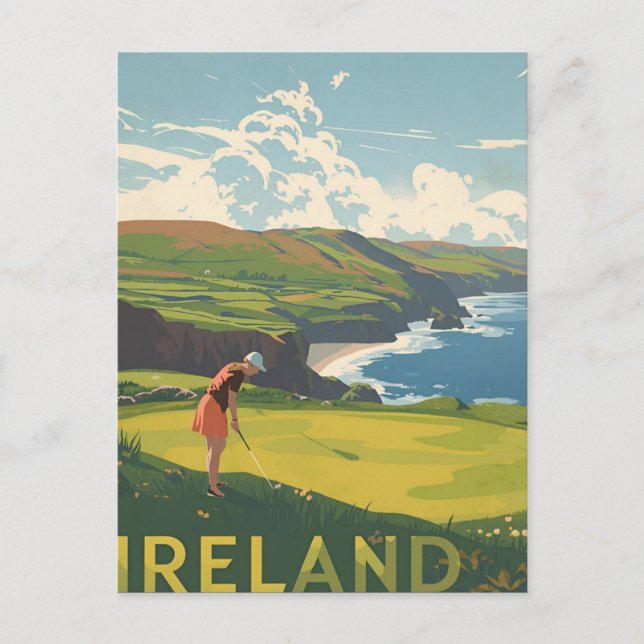 Ireland Golf Postcard (Front)