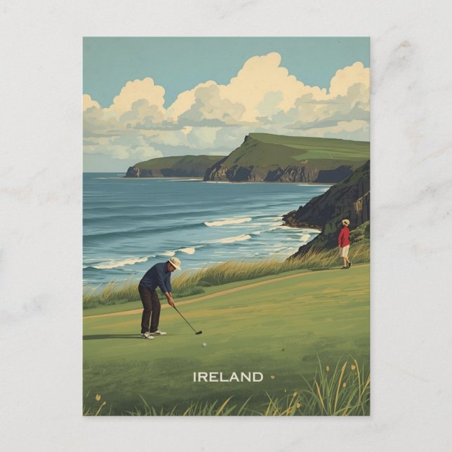 Ireland Golfing Postcard (Front)