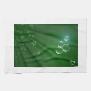 Ireland Green Pattern Art Peace Love Destiny Tea Towel