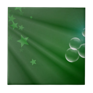 Ireland Green Pattern Art Peace Love Destiny Tile