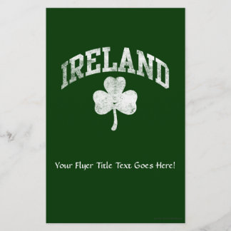 Ireland, Grunge Varsity Style Flyer