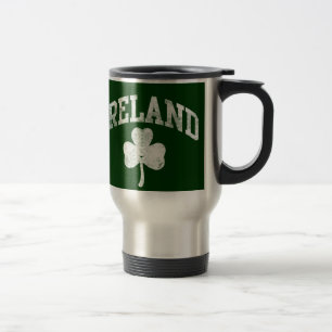 Ireland, Grunge Varsity Style Travel Mug