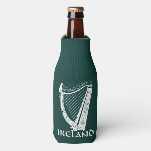 Ireland Harp Design, Irish Harp Bottle Cooler (Bottle Front)