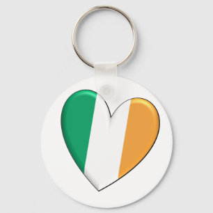 Ireland Heart Flag Key Ring
