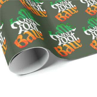 Ireland Home of Football Gift Wrap, GAA Wrapping Paper