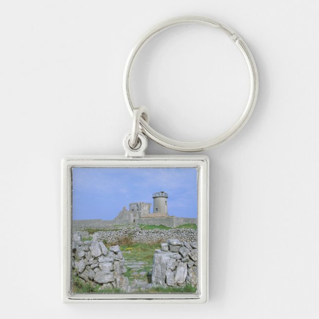 Ireland, Inishmore, Aran Island, Dun Aengus Fort Key Ring (Front)