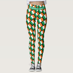 IRELAND IRISH Custom Christian RUN YOUR OWN RACE Leggings
