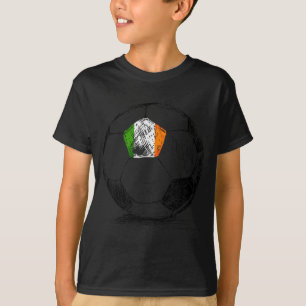 Ireland Irish Eire Flag Design On Soccer Ball Jers T-Shirt