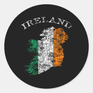 Ireland Irish Flag Colours Classic Round Sticker