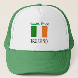 Ireland Irish Flag Green Personalisation  Trucker Hat