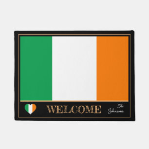 Ireland & Irish Flag house mats /sports Welcome