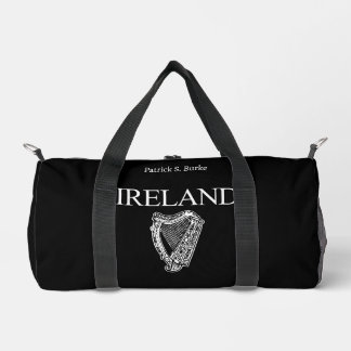⭐IRELAND - Irish Harp Personalised Duffle Bag