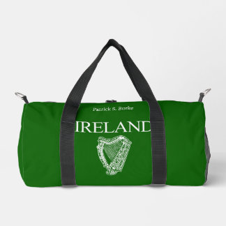 ⭐IRELAND - Irish Harp Personalised Duffle Bag