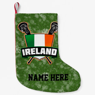 Ireland Irish Lacrosse Shield Christmas Stocking