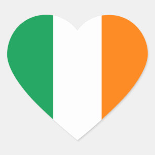 Ireland – Irish National Flag Heart Sticker