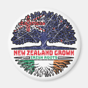 Ireland Irish New Zealander New Zealand Tree Roots Magnet